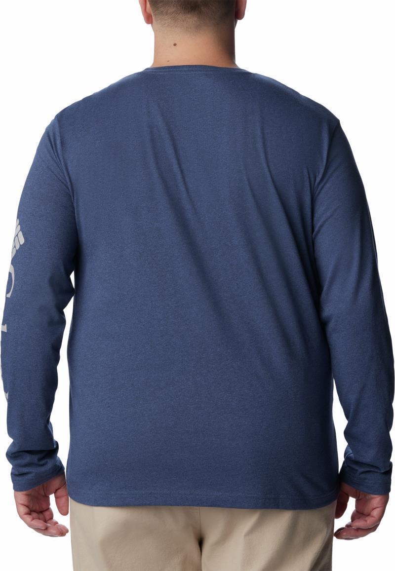Thistletown Hills LS Logo Tee - Big - Mens - Dark Mountain Heather 2