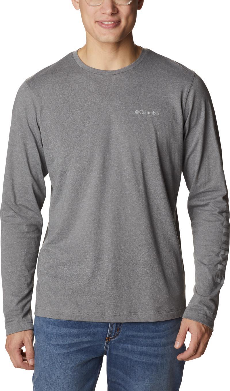 Thistletown Hills LS Logo Tee - Tall - Mens - city grey heather 1