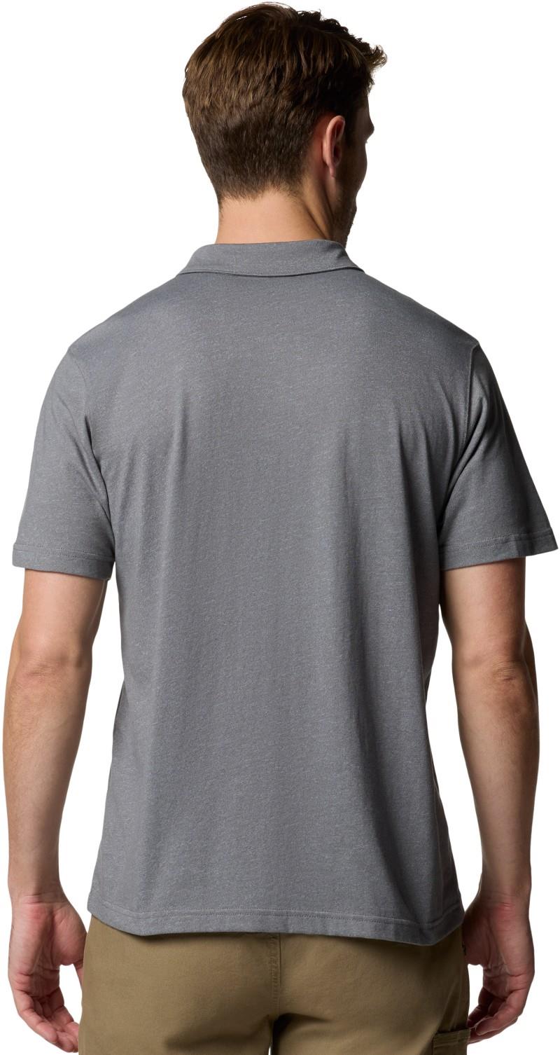 Thistletown Hills Pocket Polo - Mens - city grey heather / black 1