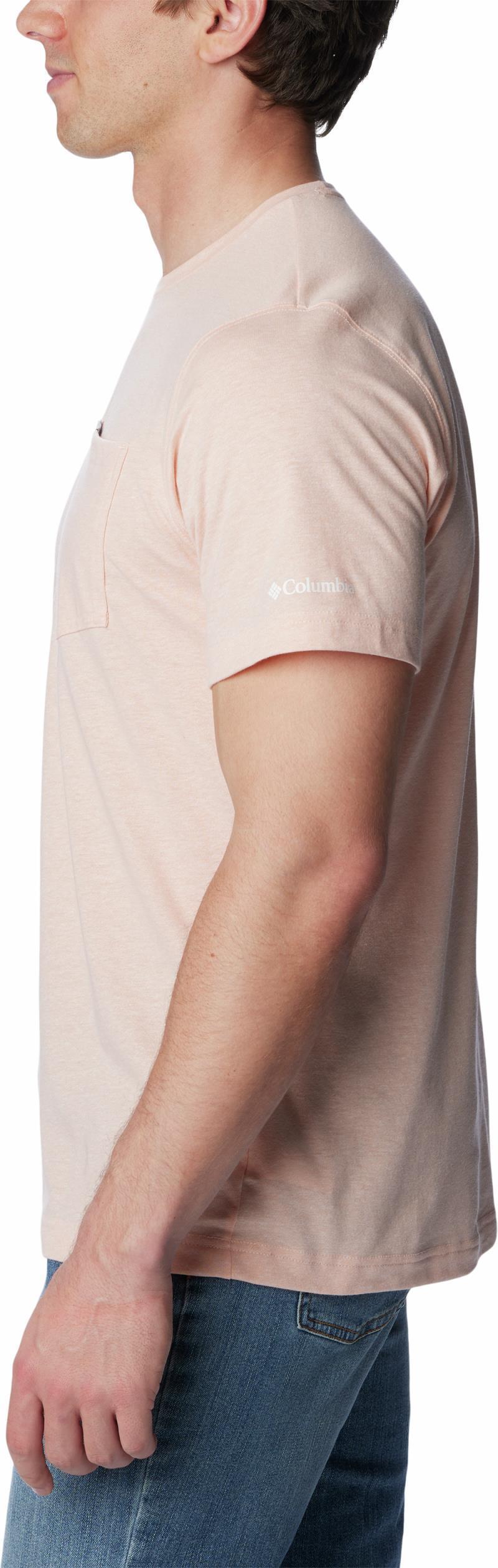 Thistletown Hills Pocket Tee - Mens - Peach Blossom Heather 5