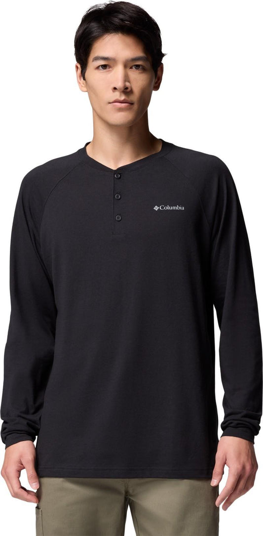 Thistletown Hills Raglan Henley, Tall - Mens - black 1