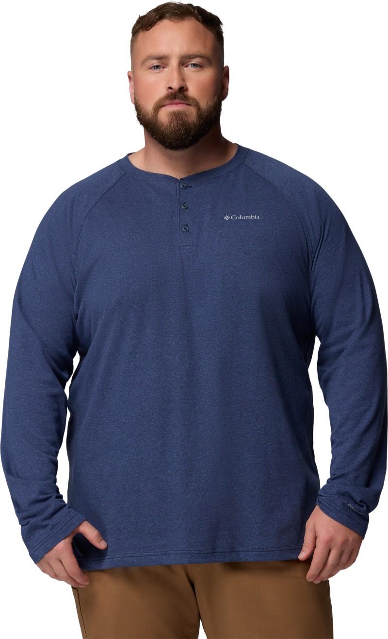 Thistletown Hills Raglan Henley, Tall - Mens - dark mountain heather 1