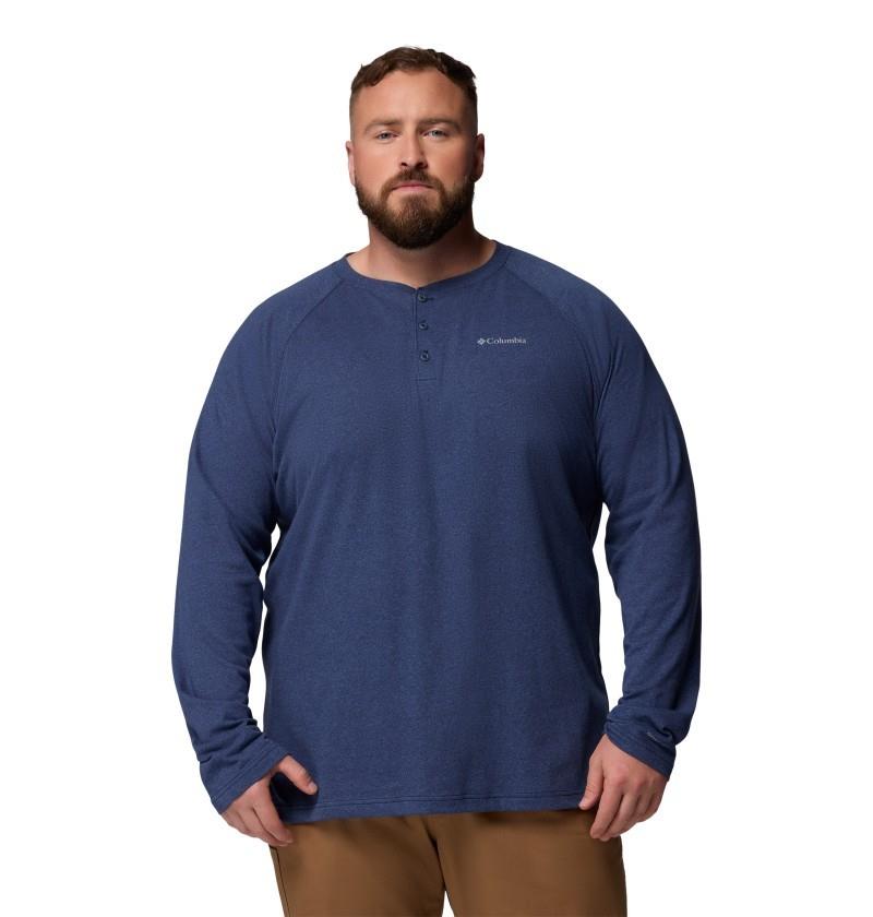 Thistletown Hills Raglan Henley - Mens - dark mountain heather 1