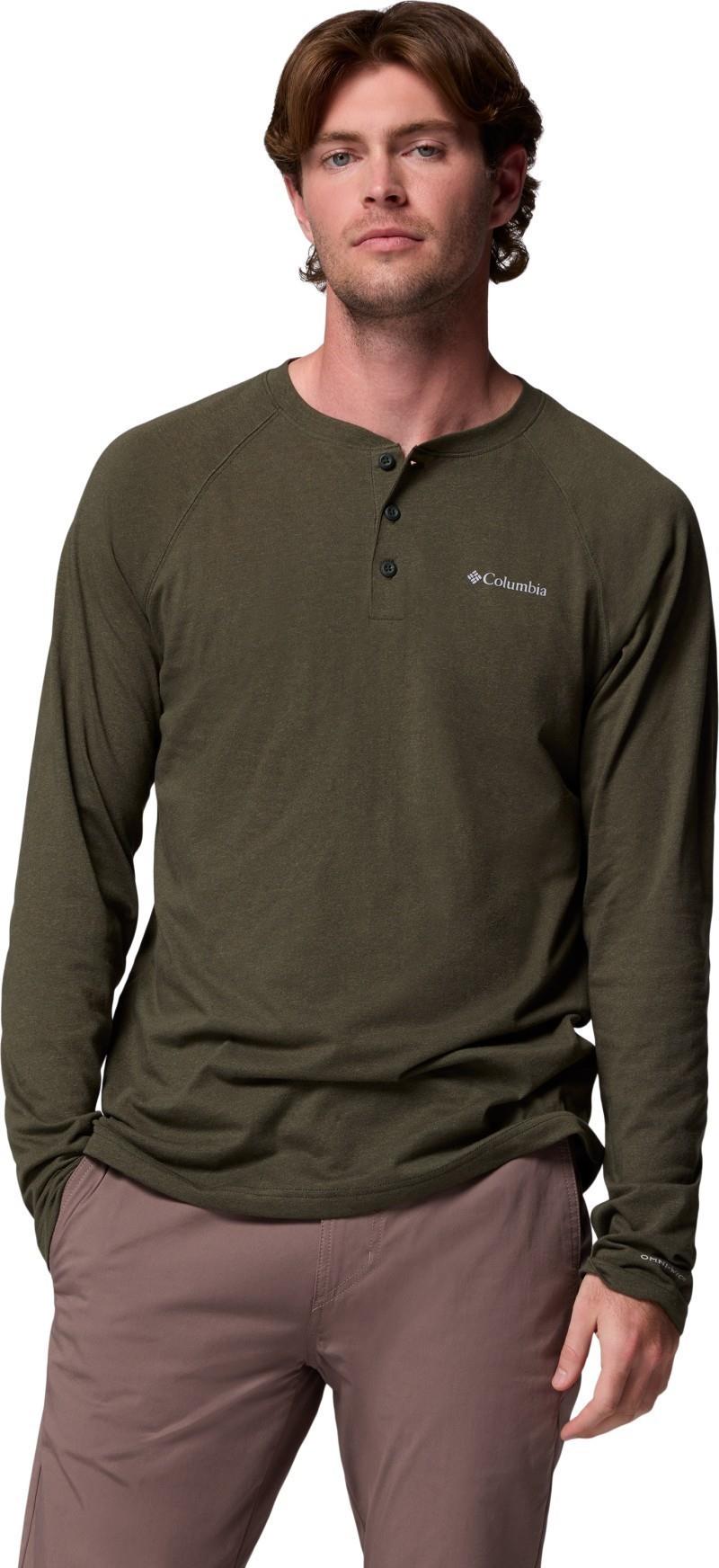 Thistletown Hills Raglan Henley - Mens - greenscape heather 1