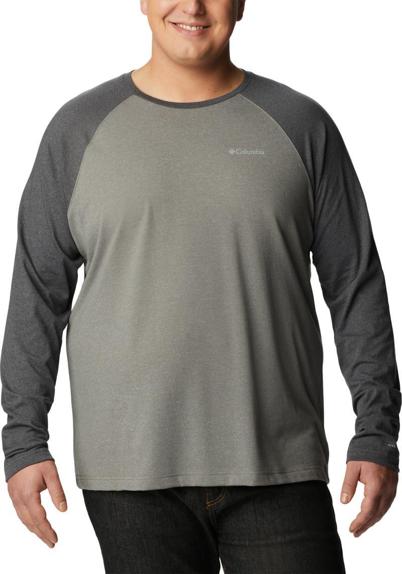 Thistletown Hills Raglan Tee, Extended - Mens - city grey heather / shark heather 1