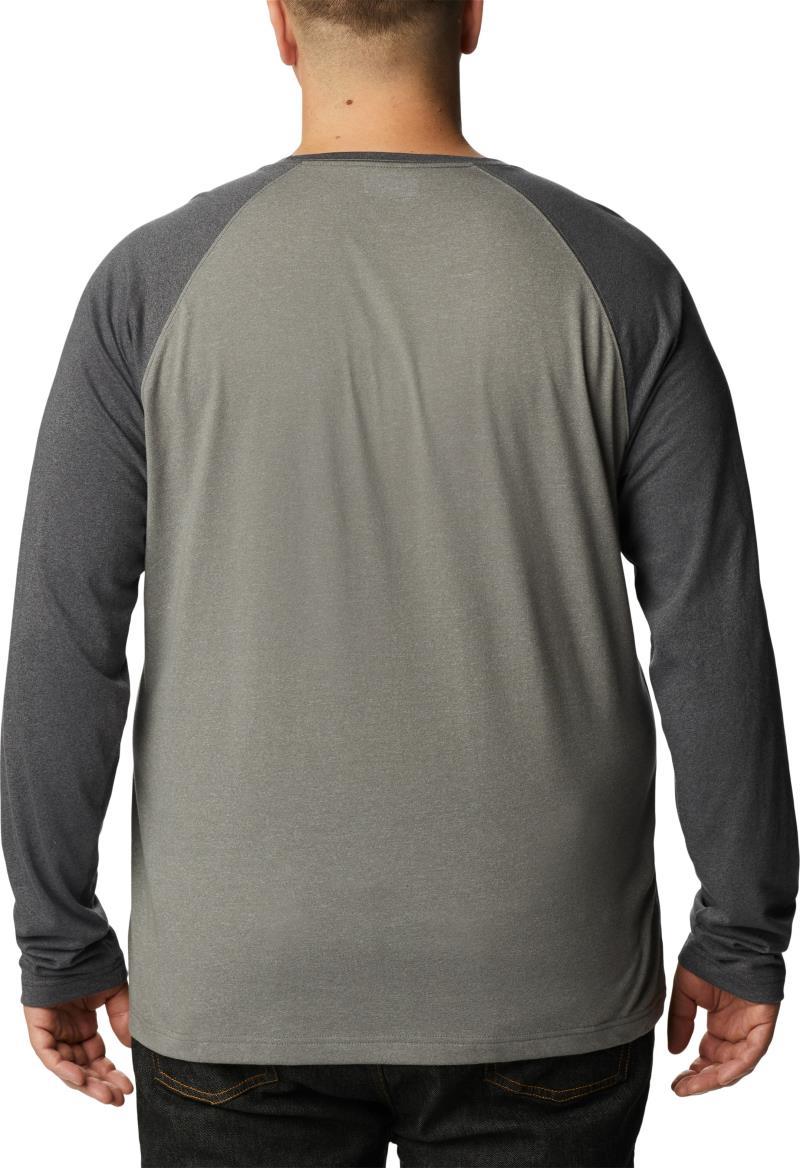 Thistletown Hills Raglan Tee, Extended - Mens - city grey heather / shark heather 1