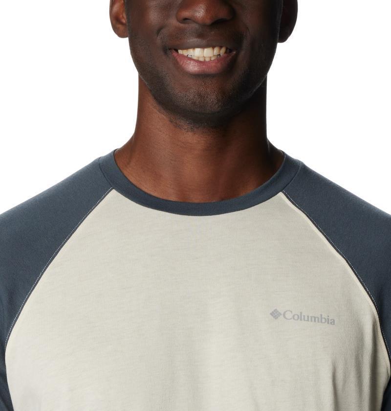 Thistletown Hills Raglan Tee - Mens - Chalk Heather / Shark 5