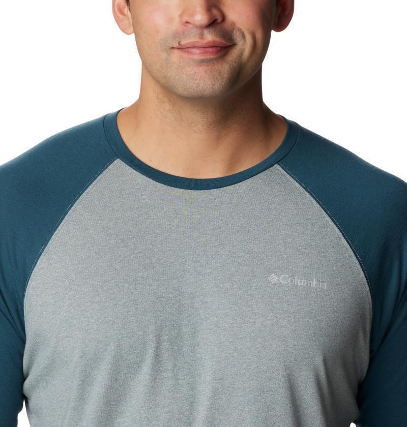 Thistletown Hills Raglan Tee - Mens - Metal Heather / Night Wave 5