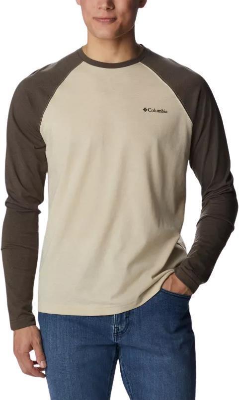 Thistletown Hills Raglan Tee - Mens - ancient fossil heather / cordovan 1