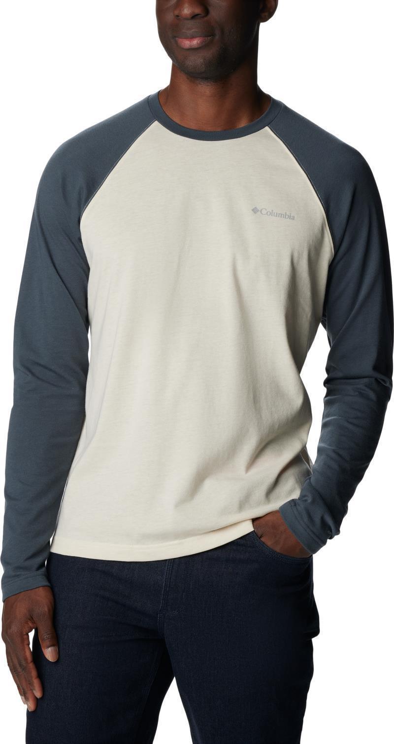 Thistletown Hills Raglan Tee - Mens - chalk heather / shark 1