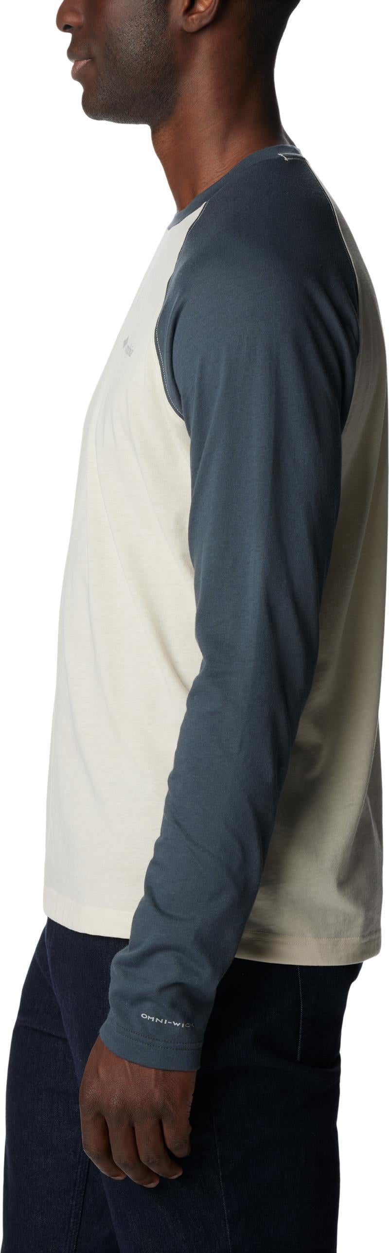 Thistletown Hills Raglan Tee - Mens - chalk heather / shark 1