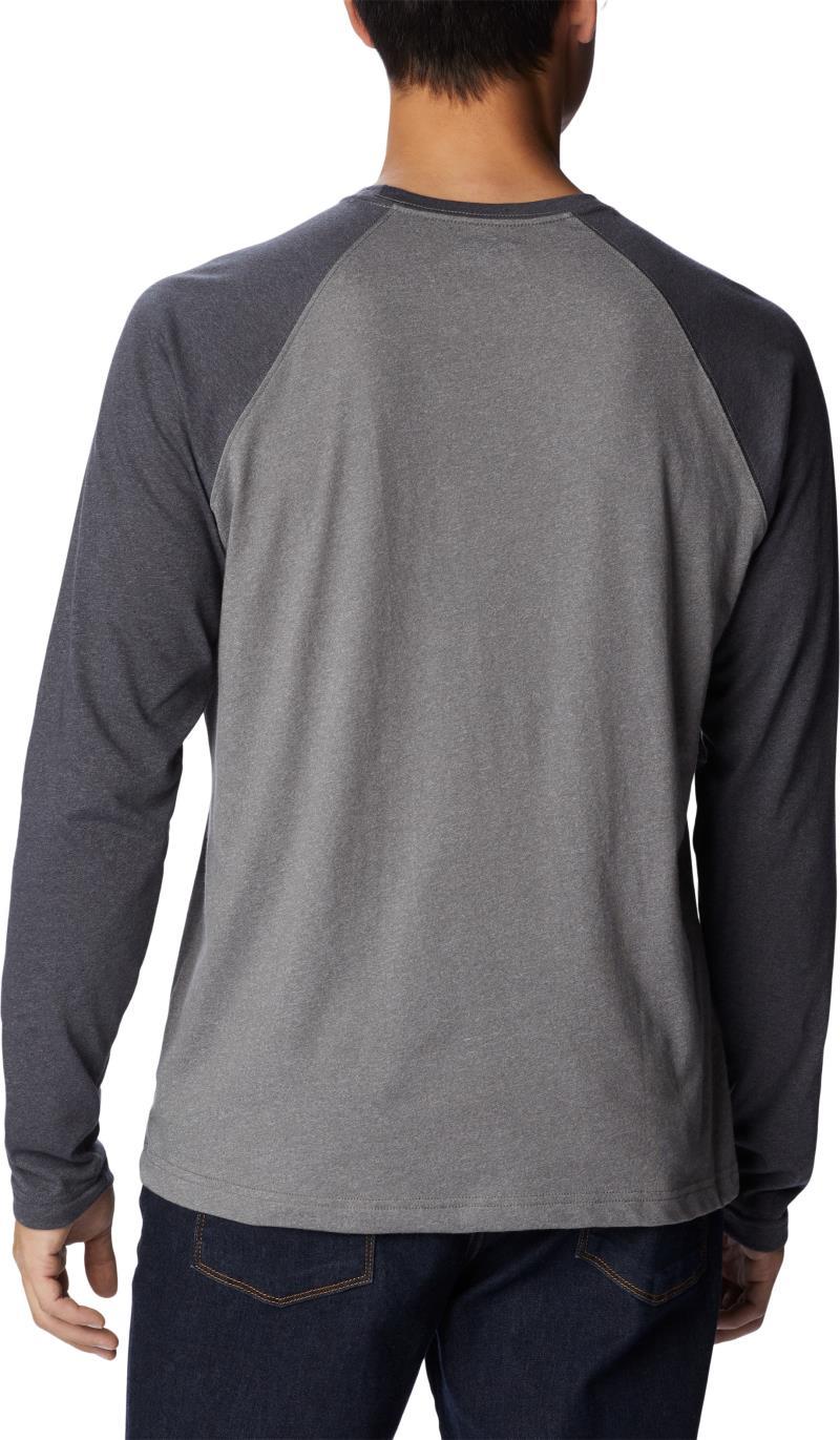 Thistletown Hills Raglan Tee - Mens - city grey heather / shark heather 1