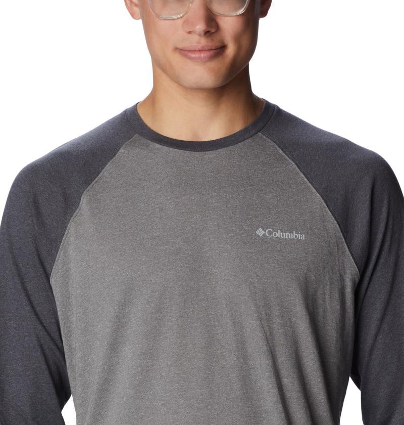 Thistletown Hills Raglan Tee - Mens - city grey heather / shark heather 1