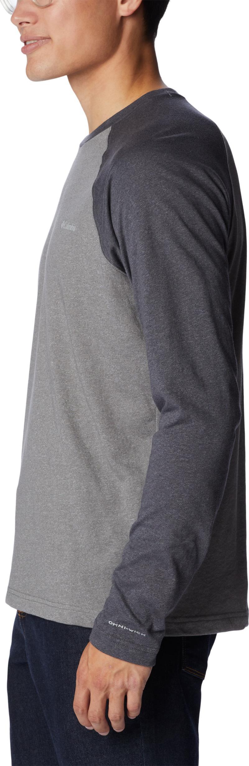 Thistletown Hills Raglan Tee - Mens - city grey heather / shark heather 1