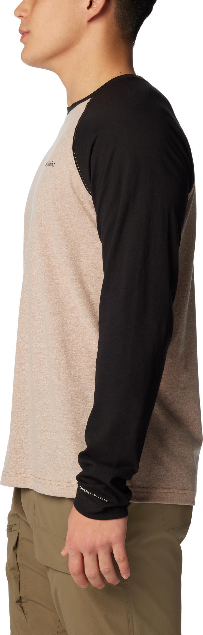 Thistletown Hills Raglan Tee - Mens - delta heather / black 1