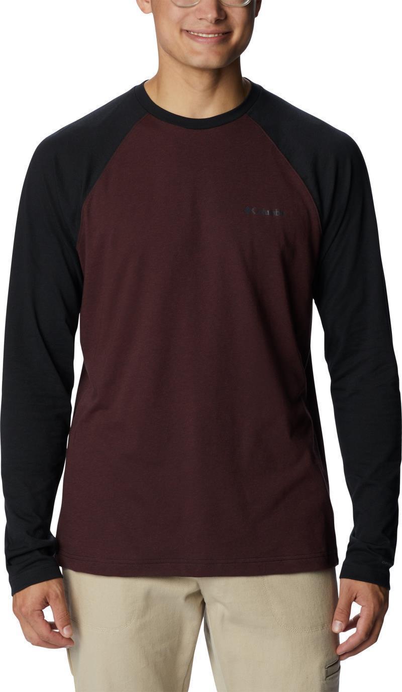 Thistletown Hills Raglan Tee - Mens - elderberry heather / black 1