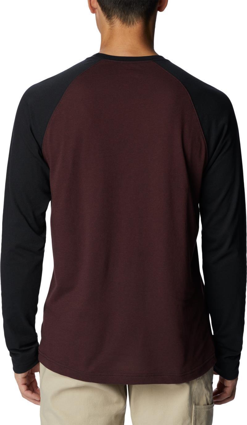 Thistletown Hills Raglan Tee - Mens - elderberry heather / black 1