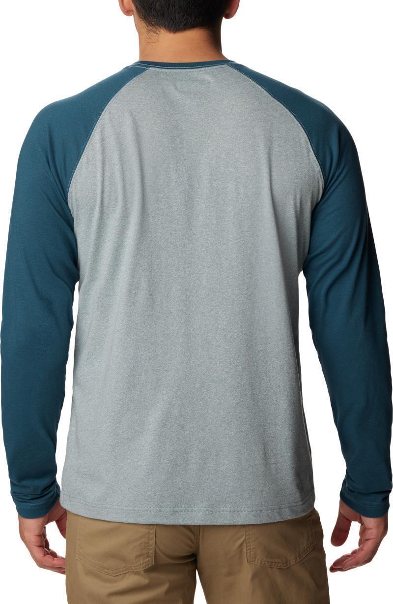Thistletown Hills Raglan Tee - Mens - metal heather / night wave 1