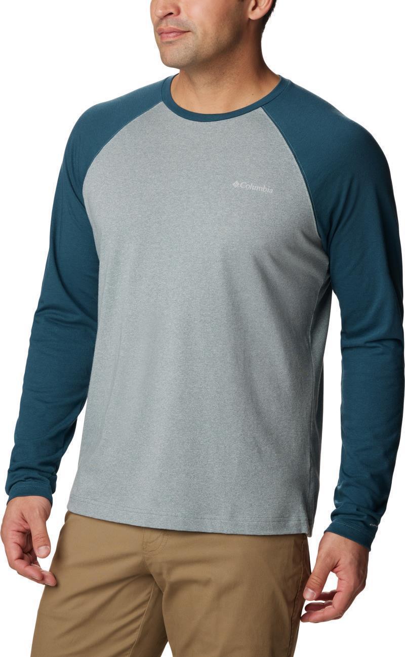 Thistletown Hills Raglan Tee - Mens - metal heather / night wave 1