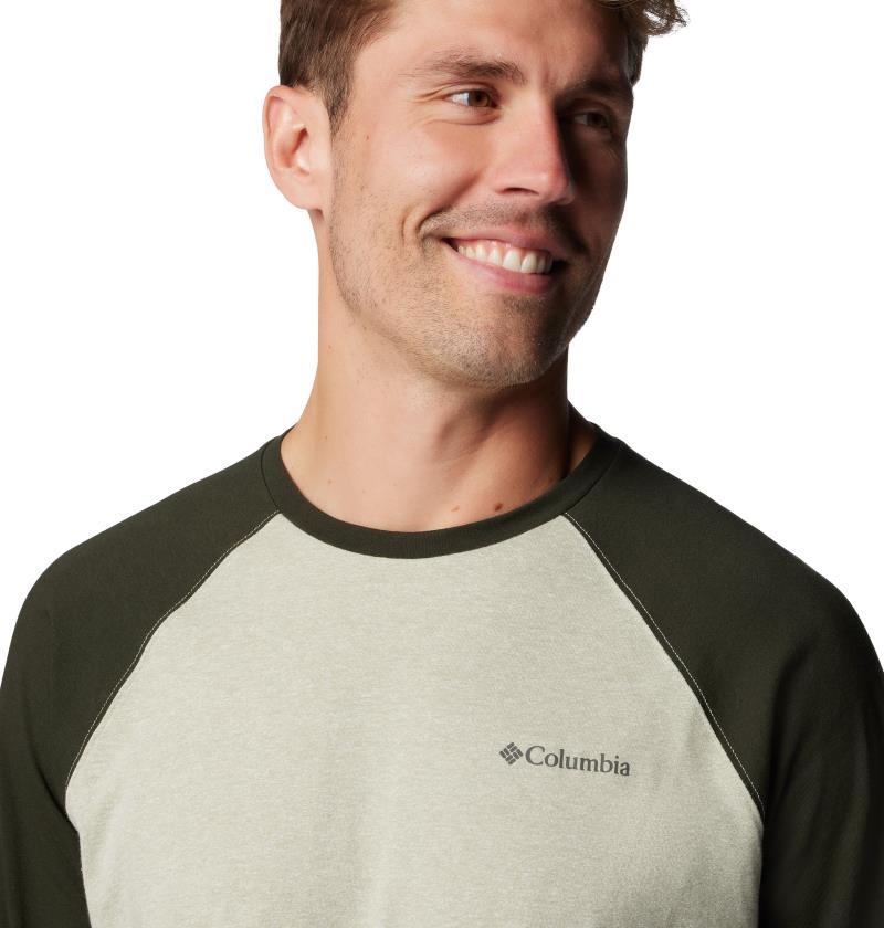 Thistletown Hills Raglan Tee - Mens - safari heather / greenscape 1