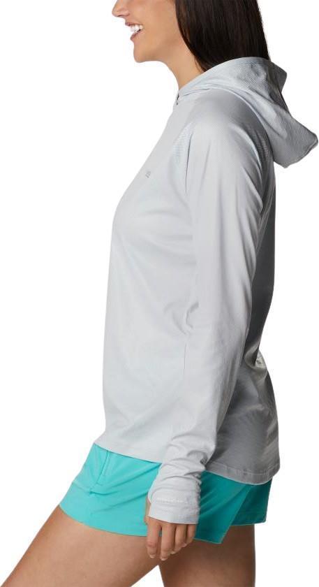 Tidal Deflector Ice LS Hoodie - Womens - Cirrus Grey 3