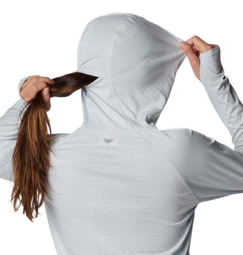 Tidal Deflector Ice LS Hoodie - Womens - Cirrus Grey 4