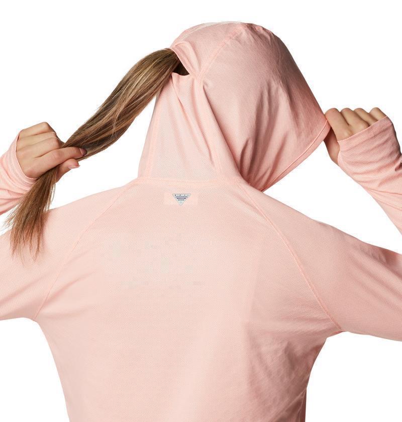 Tidal Deflector Ice LS Hoodie - Womens - Tiki Pink 4