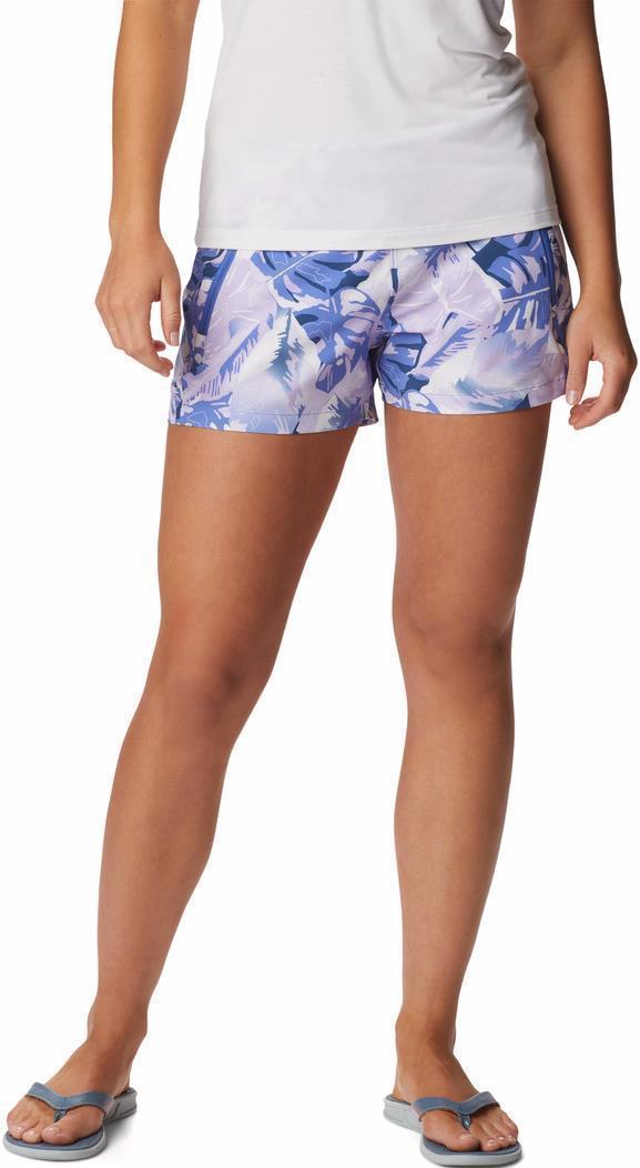 Tidal II Shorts, 5" Inseam - Womens - Violet Sea Philo Palms 1