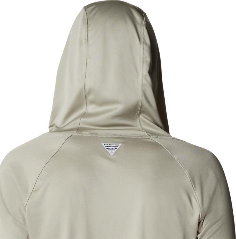 Tidal Tee Hoodie - Womens - Safari / Light Lime Logo 5