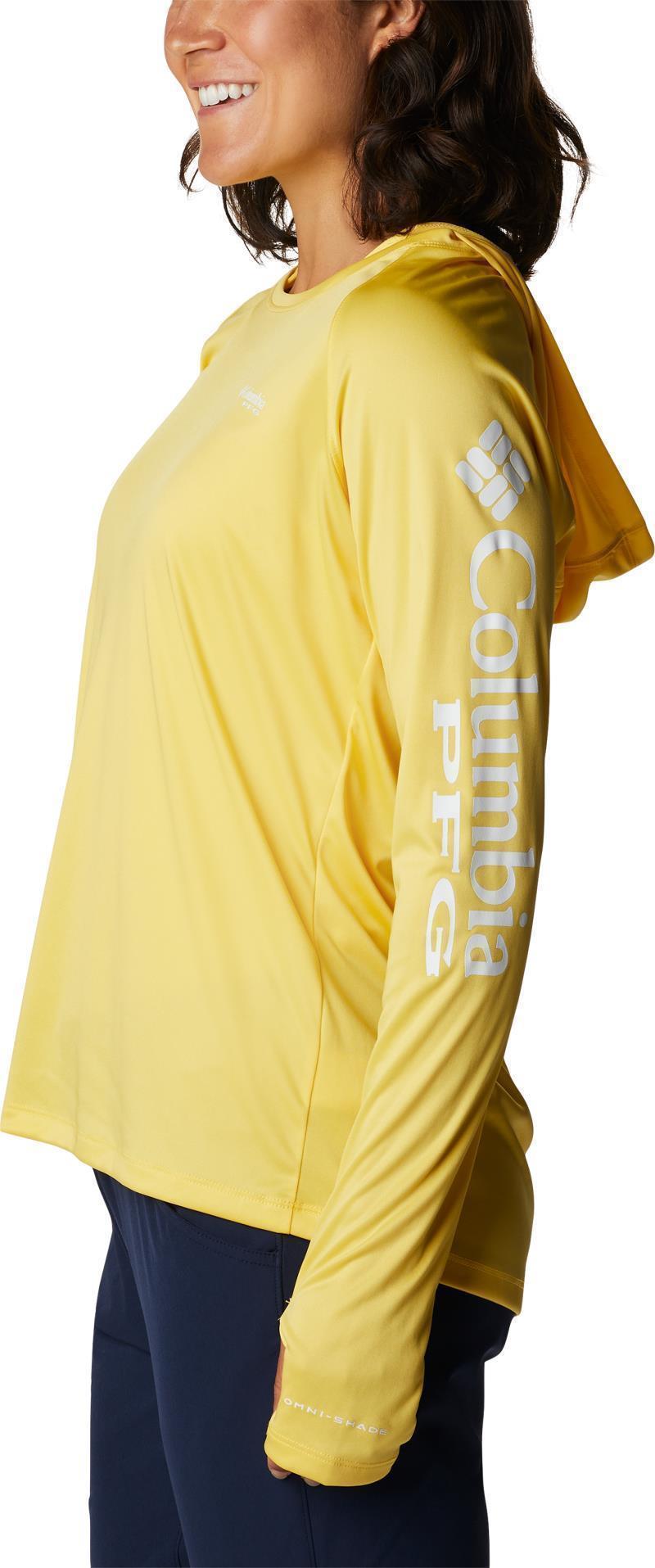 Tidal Tee Hoodie - Womens - Sun Glow / White Logo 3