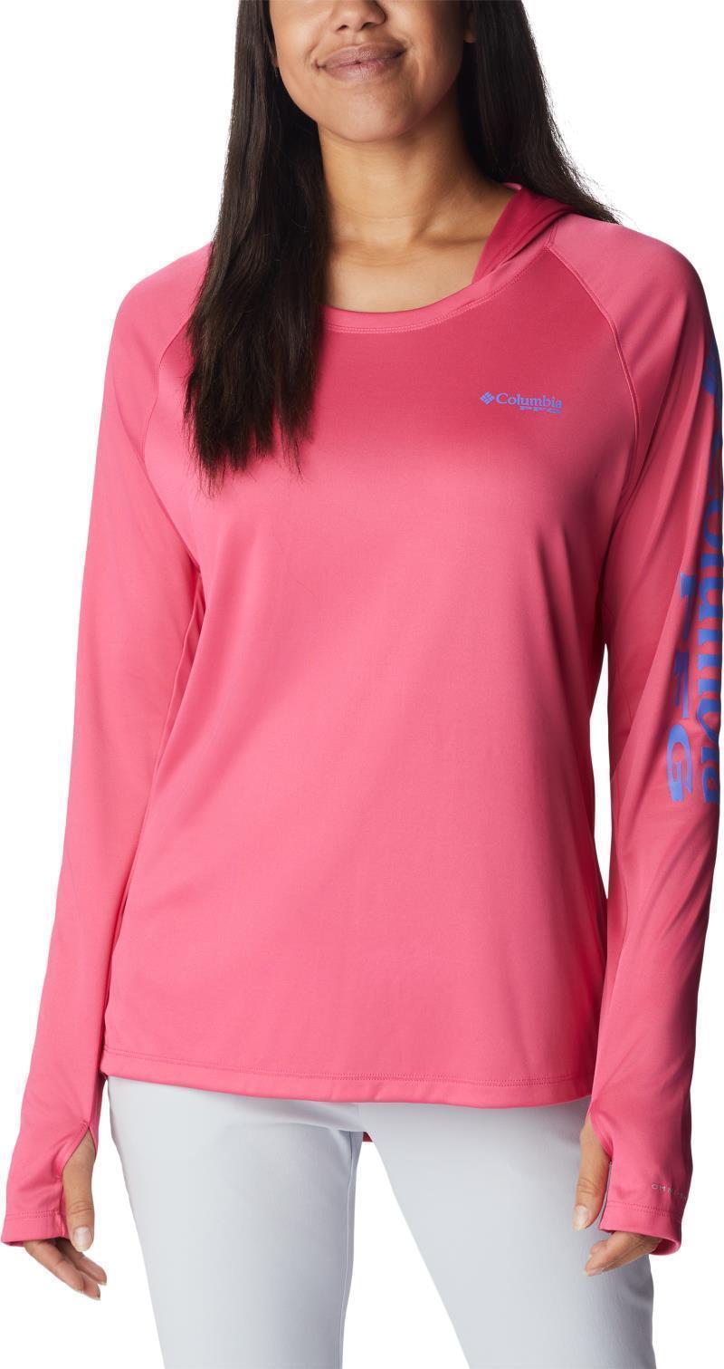 Tidal Tee Hoodie - Womens - Ultra Pink / Violet Sea Logo 1