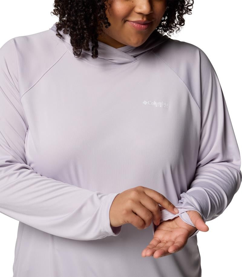Tidal Tee II Hoodie, Extended - Womens - lavender pearl 1