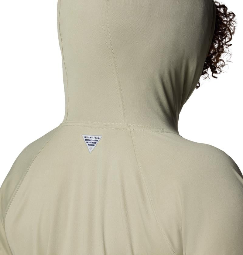 Tidal Tee II Hoodie, Extended - Womens - smokey sage 1