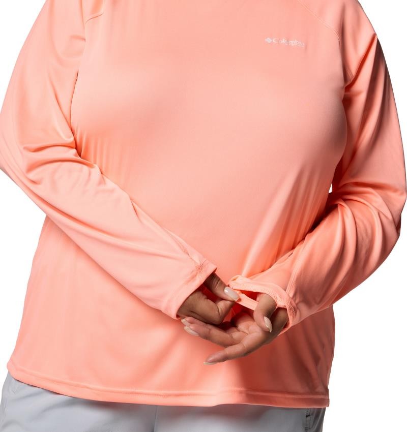 Tidal Tee II Hoodie, Extended - Womens - tiki pink 1