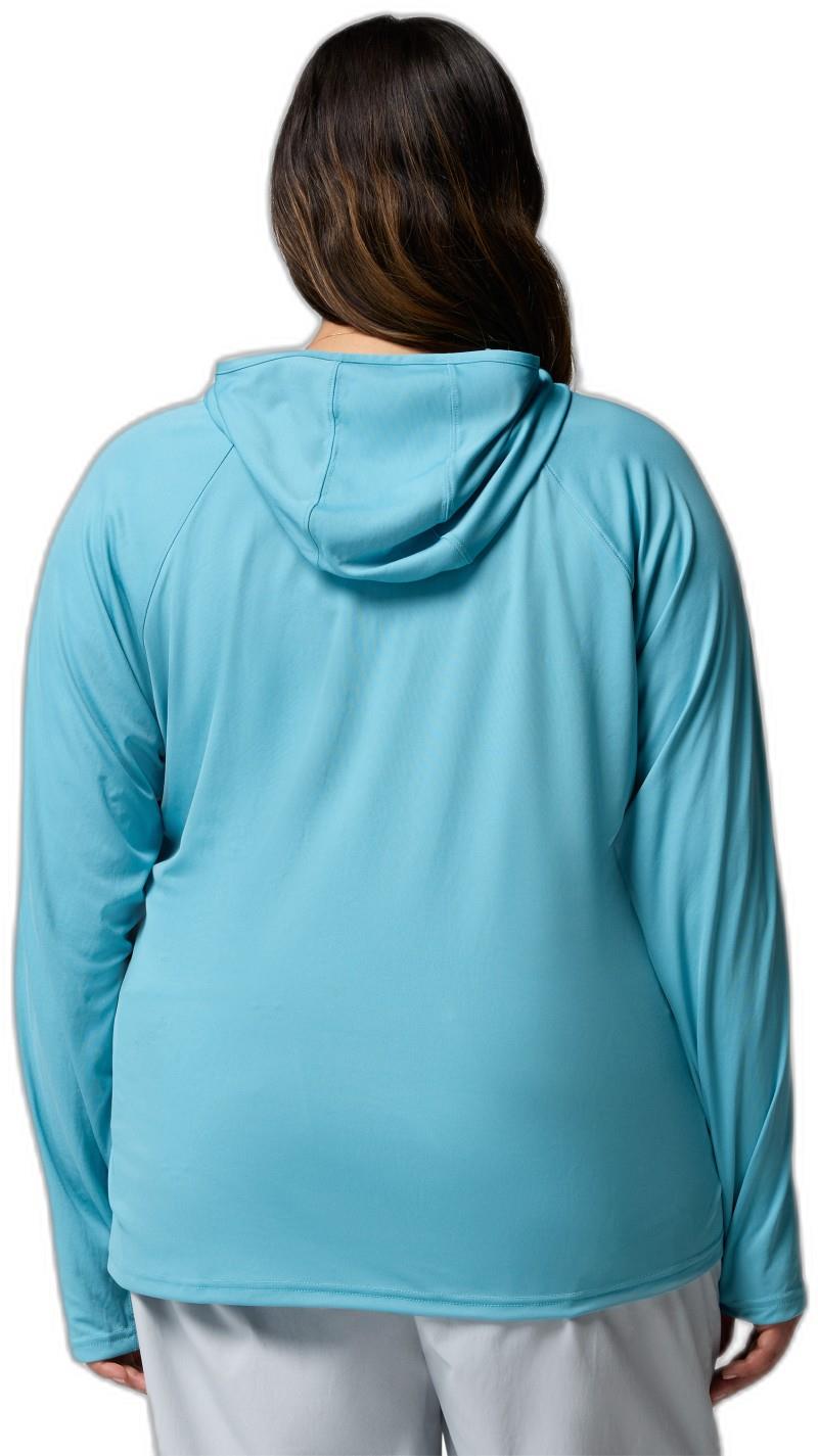 Tidal Tee II Hoodie, Extended - Womens - vintage blue 1