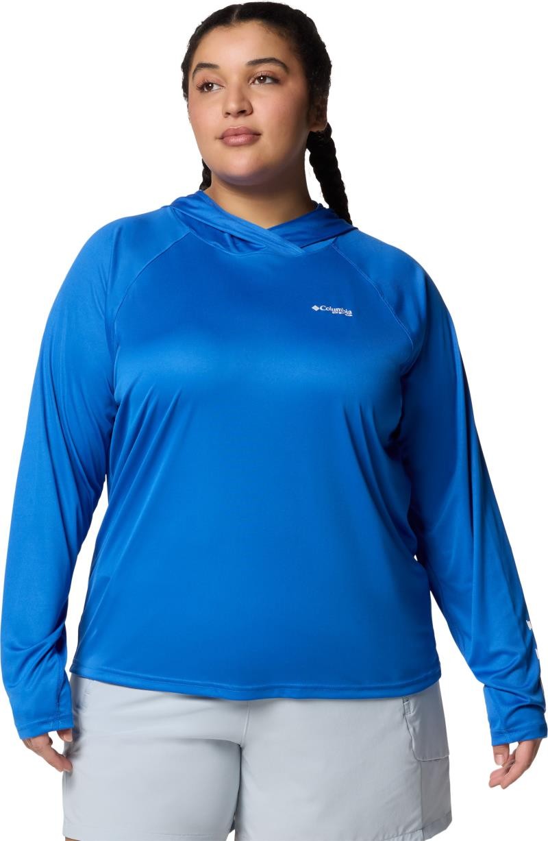 Tidal Tee II Hoodie, Extended - Womens - vivid blue 1