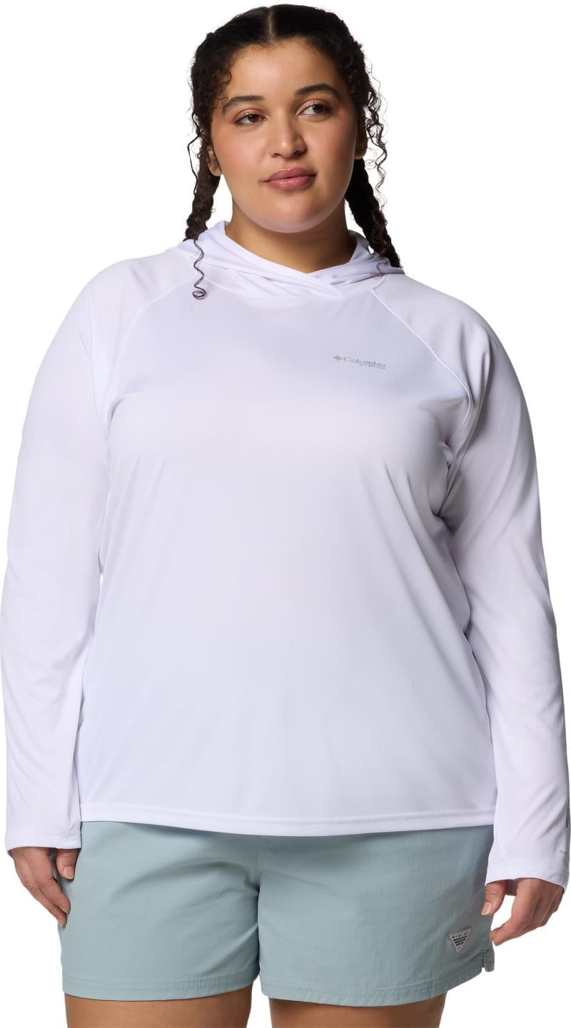 Tidal Tee II Hoodie, Extended - Womens - white 1