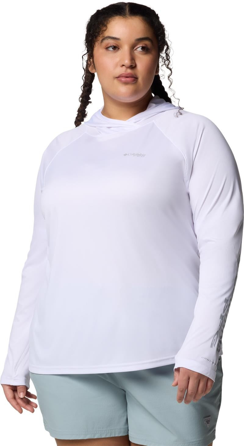 Tidal Tee II Hoodie, Extended - Womens - white 1