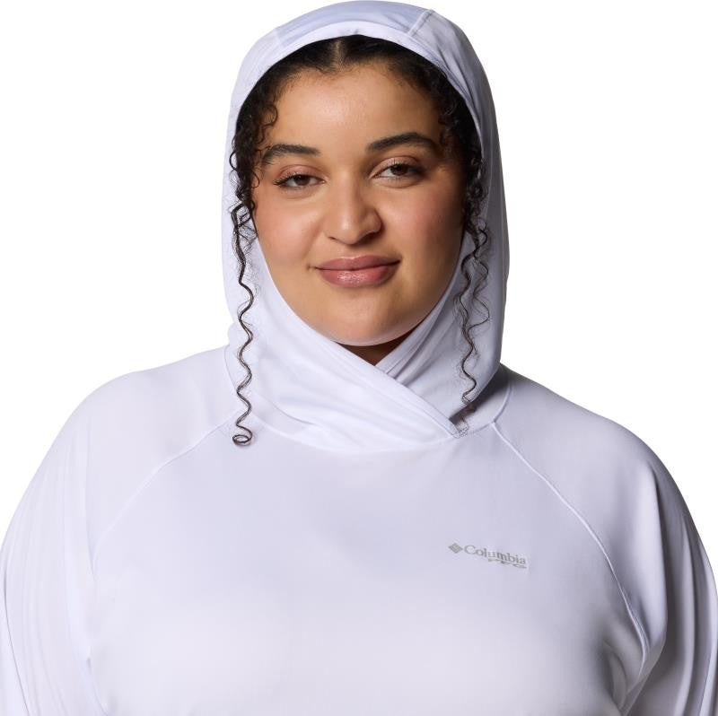 Tidal Tee II Hoodie, Extended - Womens - white 1