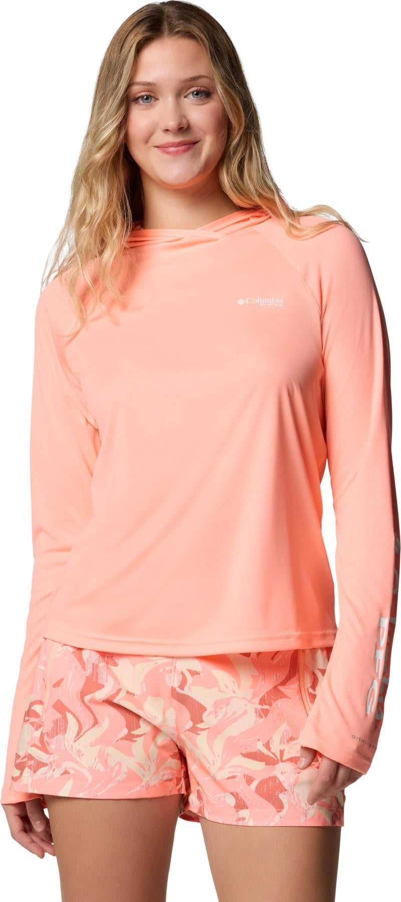 Tidal Tee II Hoodie - Womens - tiki pink 1
