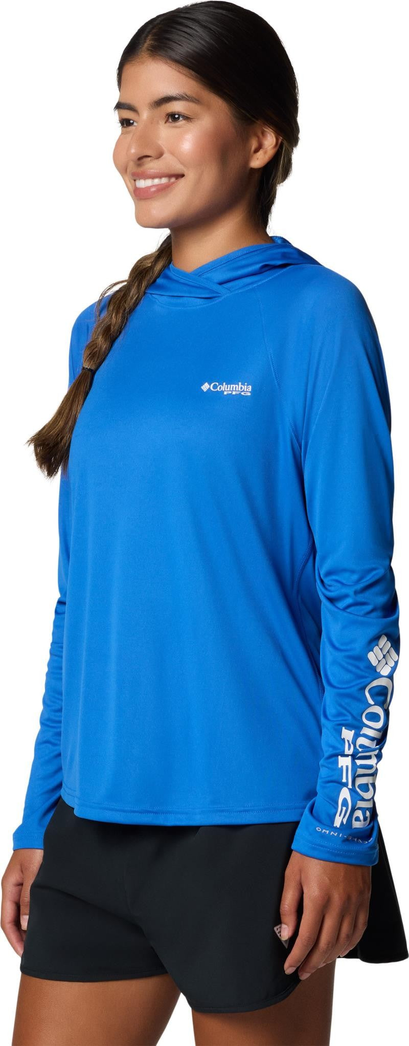 Tidal Tee II Hoodie - Womens - vivid blue 1