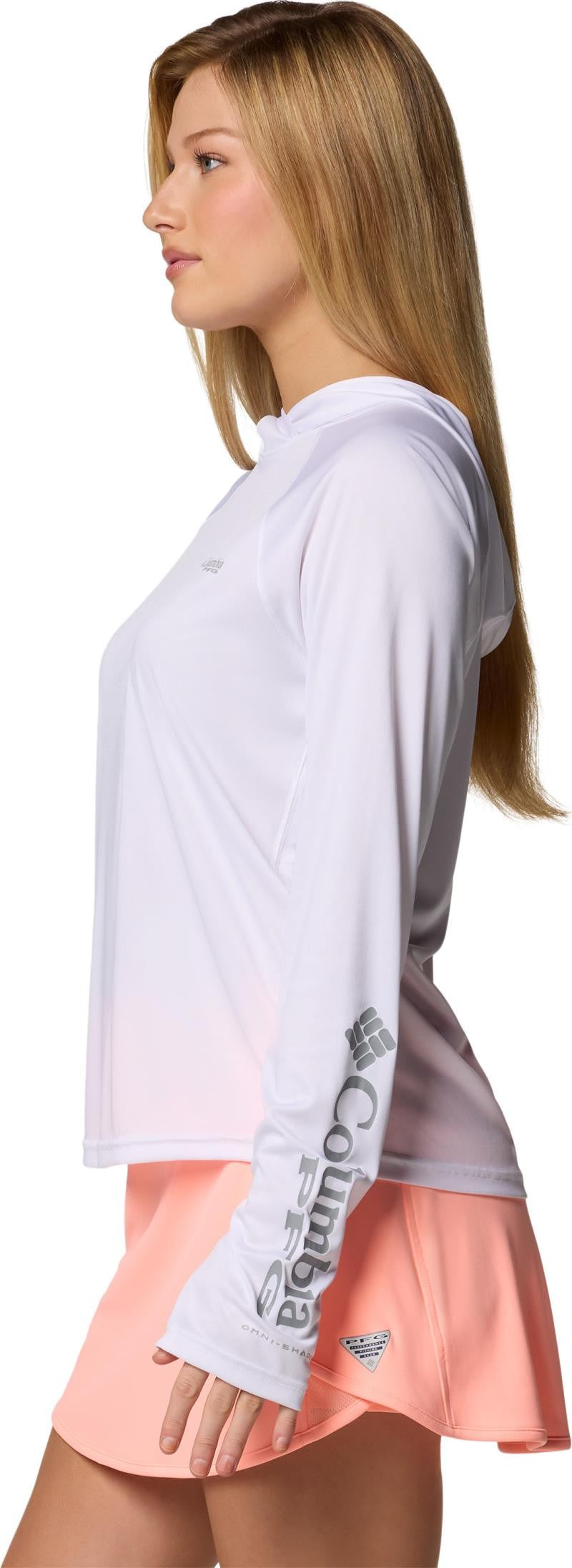 Tidal Tee II Hoodie - Womens - white 1