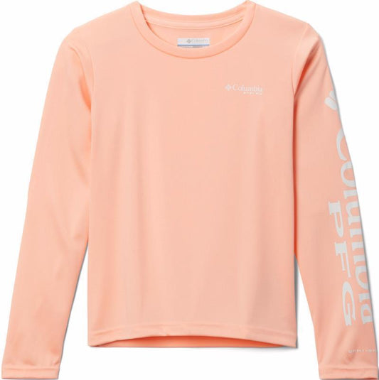 Tidal Tee LS - Youth Girls - Tiki Pink 1