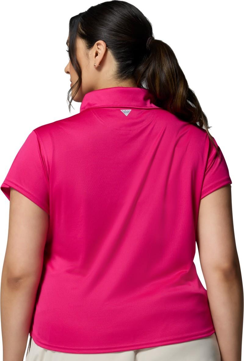 Tidal Tee SS Polo, Extended - Womens - guava pink 1