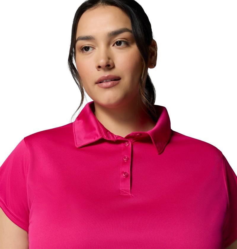 Tidal Tee SS Polo, Extended - Womens - guava pink 1