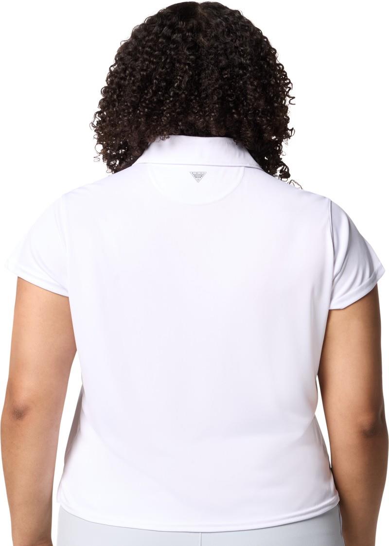 Tidal Tee SS Polo, Extended - Womens - white 1