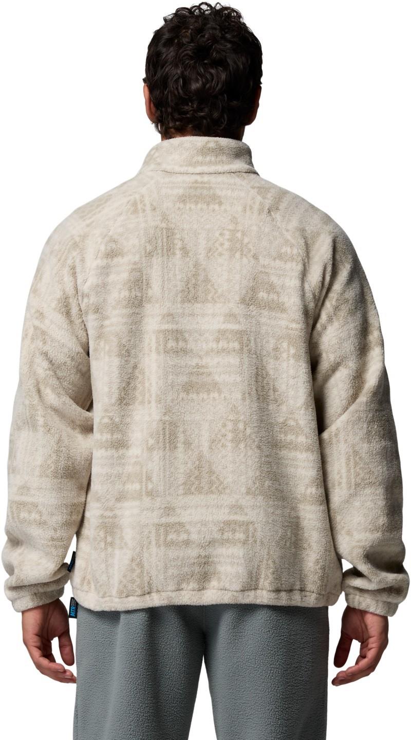 Timber Crest Mtr Fleece Printed Half-Zip - Mens - dark stone / geomix tonal 1