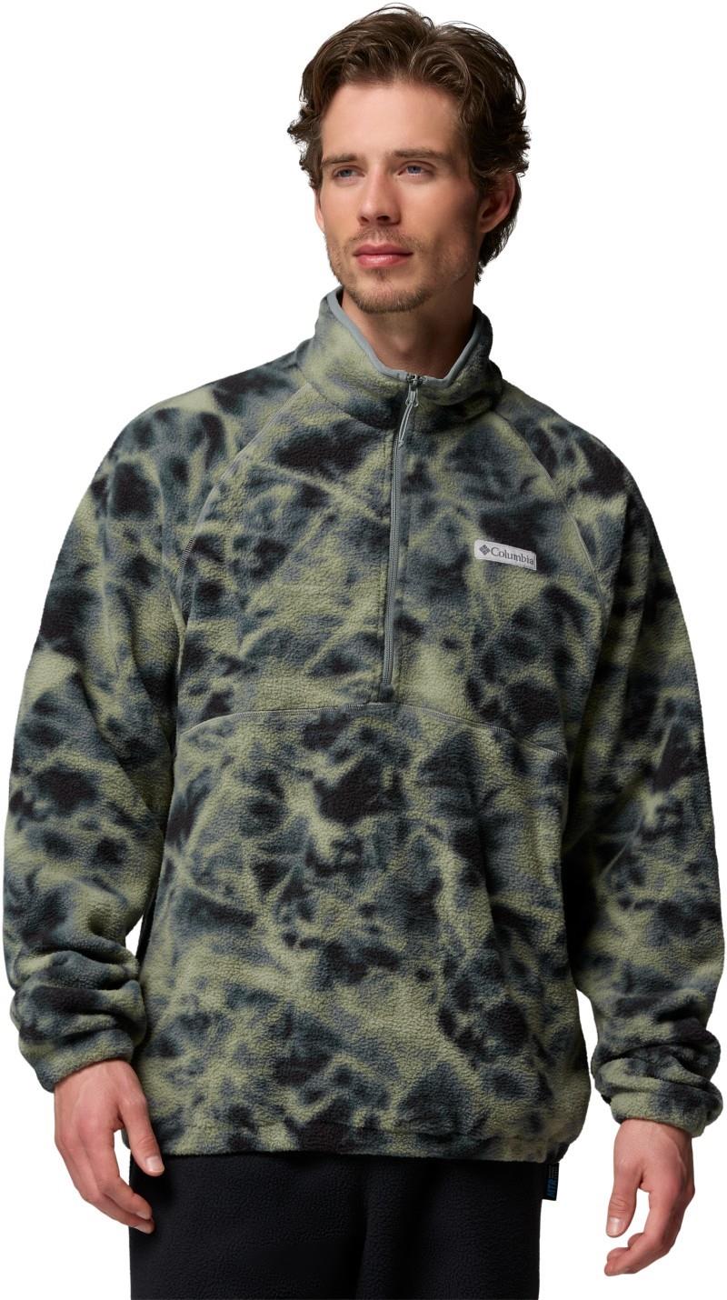 Timber Crest Mtr Fleece Printed Half-Zip - Mens - sedona sage / icypeaks 1