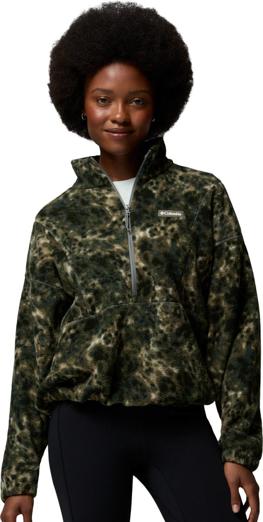 Timber Meadow MTR Fleece Half-Zip, Printed - Womens - sedona sage / dyecamo 1