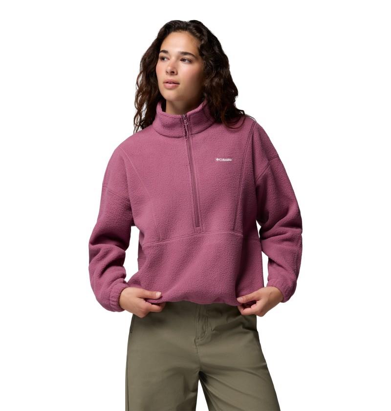 Timber Meadow Mtr Fleece Half-Zip - Womens - antique mauve 1